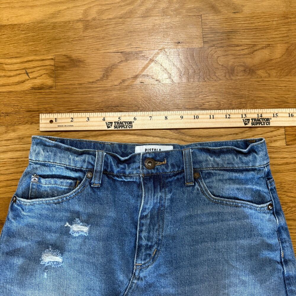 Pistola Ryder Medium‎ Wash High-Waisted Denim Mini Skirt Size 27 - Picture 5 of 6